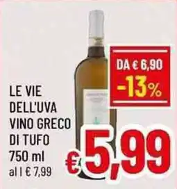 A&O Le vie dell'uva vino greco di tufo offerta