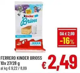 A&O Ferrero kinder brioss offerta