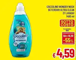A&O Coccolino wonder wash detersivo ultra clean offerta