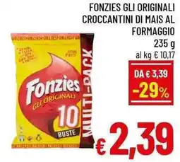 A&O Fonzies gli originali croccantini di mais al formaggio offerta