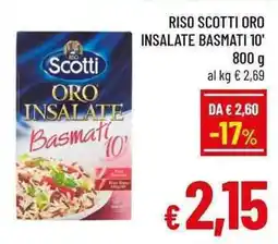 A&O Riso scotti oro insalate basmati 10' offerta