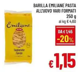A&O Barilla emiliane pasta all'uovo offerta