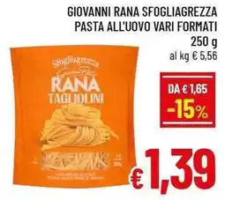 A&O Giovanni rana sfogliagrezza pasta all'uovo offerta