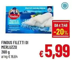 A&O Findus filetti di merluzzo offerta