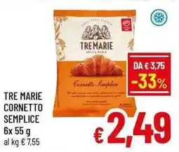 A&O Tre marie cornetto semplice offerta