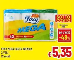 A&O Foxy mega carta igienica 2 veli offerta