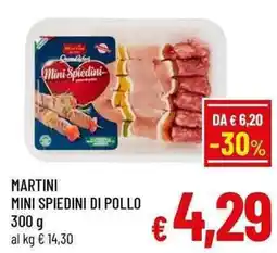 A&O Martini mini spiedini di pollo offerta