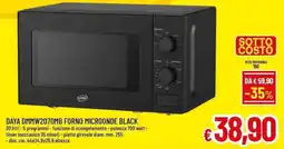 A&O DAYA DMMW2070MB FORNO MICROONDE BLACK offerta
