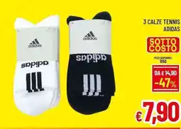 A&O 3 calze tennis ADIDAS offerta
