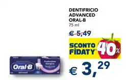 Esselunga Dentifricio advanced ORAL-B offerta