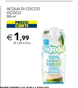 Esselunga ACQUA DI COCCO OCOCO offerta