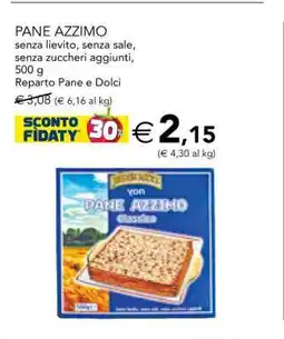 Esselunga PANE AZZIMO offerta