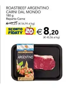 Esselunga ROASTBEEF ARGENTINO CARNI DAL MONDO offerta