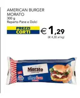Esselunga AMERICAN BURGER MORATO offerta