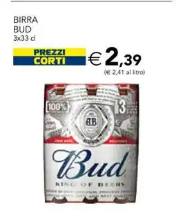 Esselunga BIRRA BUD offerta