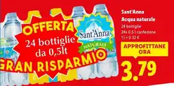 Lidl Sant'Anna ACQUA NATURALE offerta