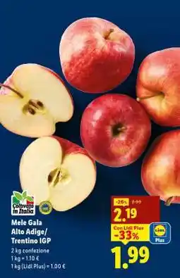 Lidl Mele Gala Alto Adige/Trentino IGP offerta