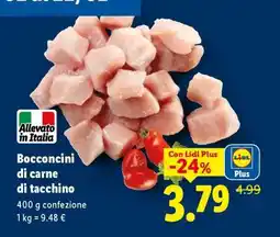 Lidl Bocconcini di carne di tacchino offerta