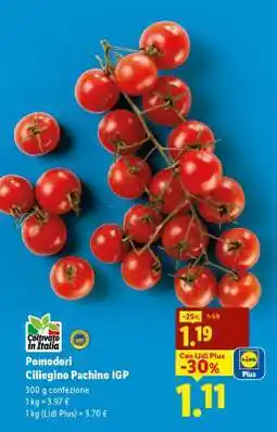 Lidl Pomodori Ciliegino Pachino IGP offerta