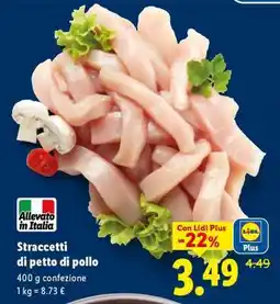 Lidl Straccetti di petto di pollo offerta