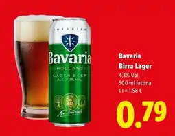 Lidl Bavaria Birra Lager offerta