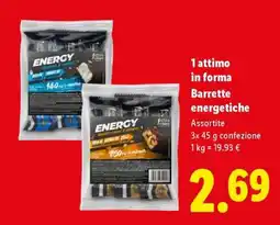 Lidl 1 attimo in forma Barrette energetiche offerta