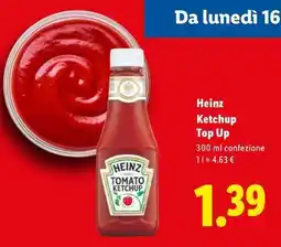 Lidl Heinz Ketchup Top Up offerta