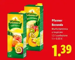 Lidl Pfanner Bevanda offerta