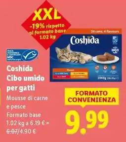 Lidl Coshida Cibo umido per gatti offerta