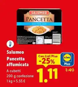 Lidl Salumeo Pancetta affumicata offerta