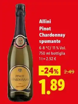 Lidl Allini Pinot Chardonnay Spumante offerta