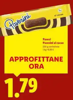 Lidl Pavesi Pavesini al cacao offerta