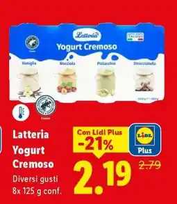 Lidl Latteria Yogurt cremoso offerta