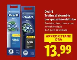 Lidl Oral-B Testine di ricambio per spazzolino elettrico offerta