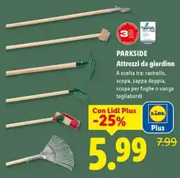 Lidl PARKSIDE Attrezzi da giardino offerta