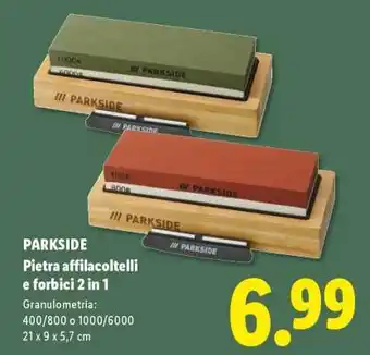 Lidl PARKSIDE Pietra affilacoltelli e forbici 2 in 1 offerta