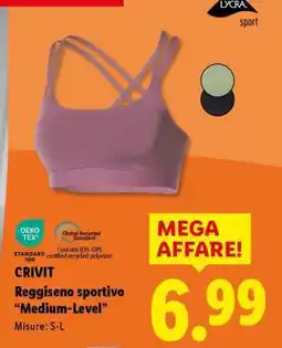 Lidl CRIVIT Reggiseno sportivo offerta