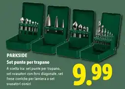 Lidl PARKSIDE Set punte per trapano offerta
