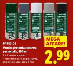 Lidl PARKSIDE Vernice protettiva colorata per metallo, 400 ml offerta