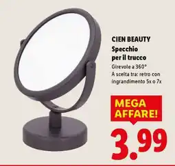 Lidl Cien BEAUTY Specchio per il trucco offerta