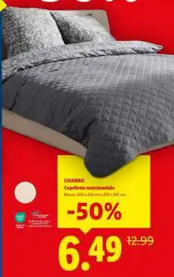 Lidl LIVARNO Copriletto matrimoniale offerta