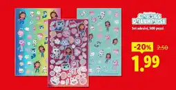 Lidl Gabby's Dollhouse Set adesivi offerta