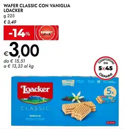 Bennet Wafer classic con vaniglia LOACKER offerta