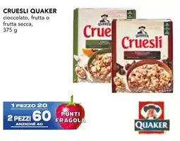 Esselunga Cruesli QUAKER offerta