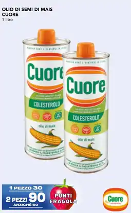 Esselunga Olio di semi di mais CUORE offerta