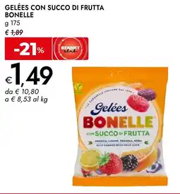 Bennet Gelées con succo di frutta BONELLE offerta