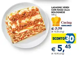 Esselunga Lasagne verdi con ragù alla bolognese offerta