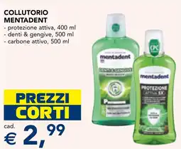 Esselunga Collutorio MENTADENT offerta