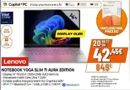Expert Lenovo notebook yoga slim 71 aura edition offerta