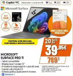 Expert Microsoft surface pro 11 offerta